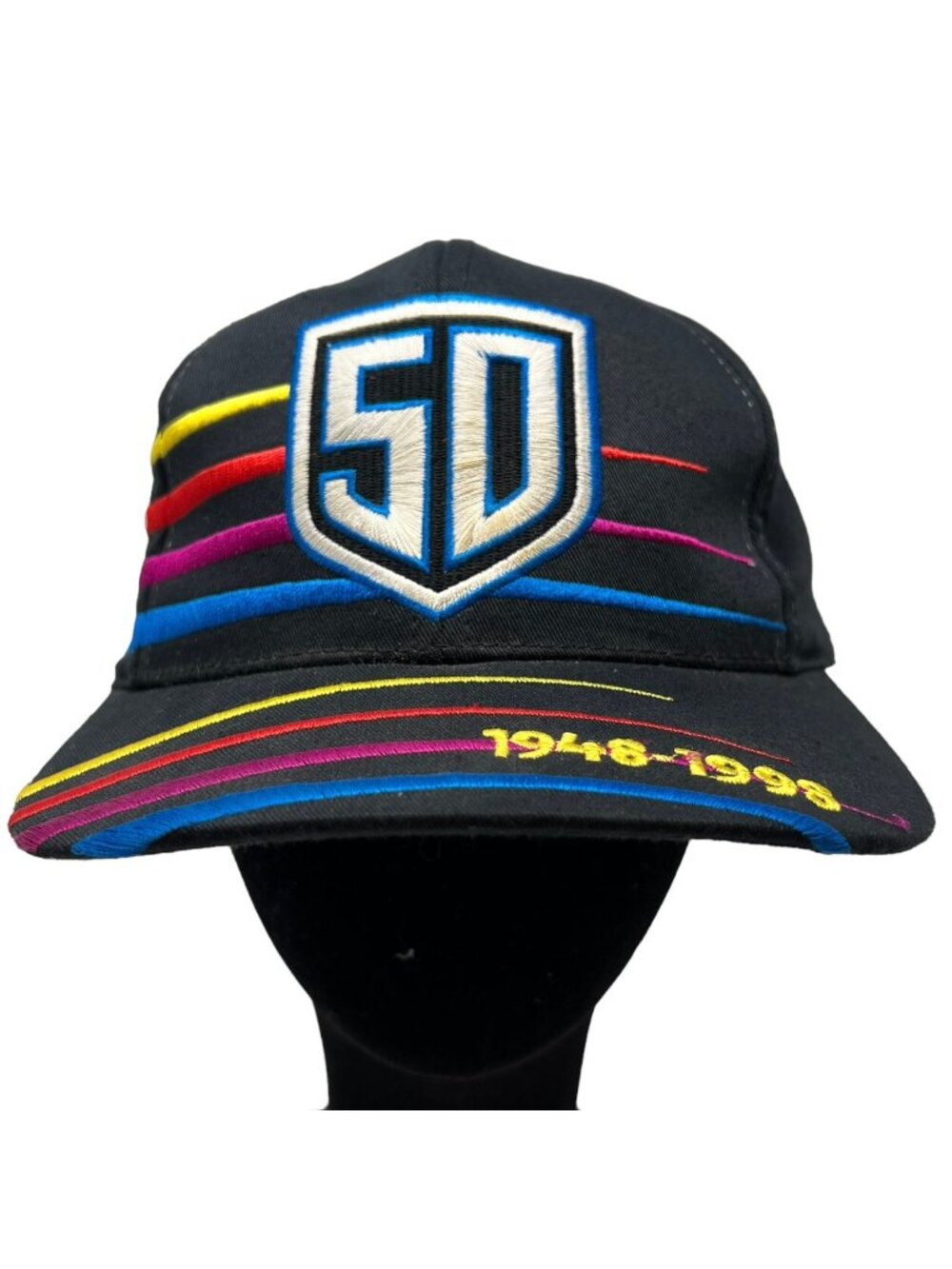 Chase Authentics Hat Cap 50th Anniversary Nascar 1998 Snapback Rainbow Vintage